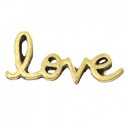 Inspirational words Love Antiek goud